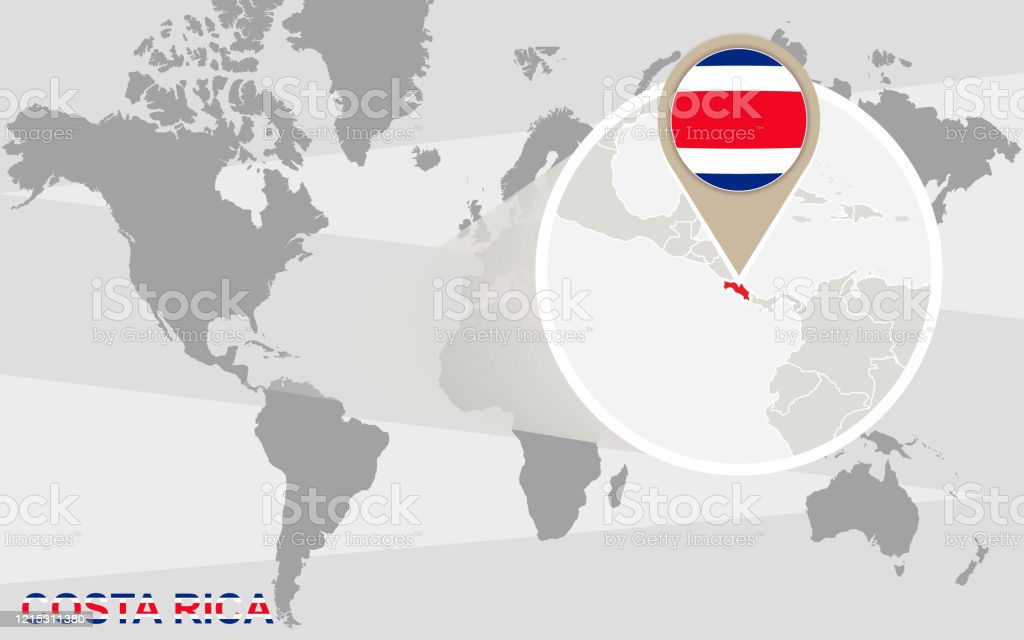 Costa Rica Mapa Mundi 