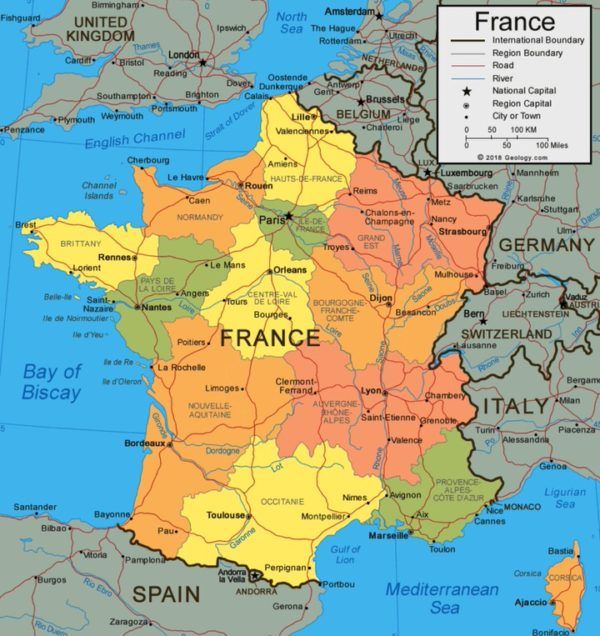 Paises Limitrofes De Francia 